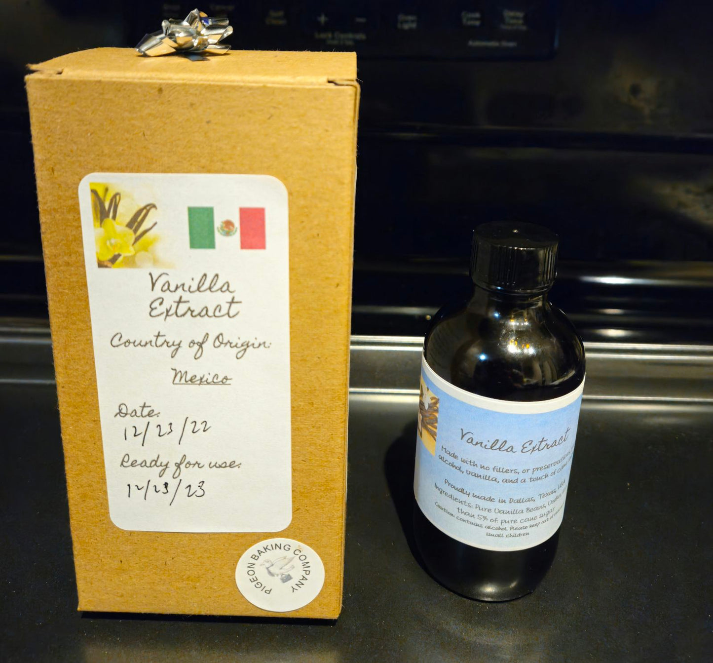 Extracto de vainilla TAHITIAN de origen único puro y totalmente natural de BEAN-IN