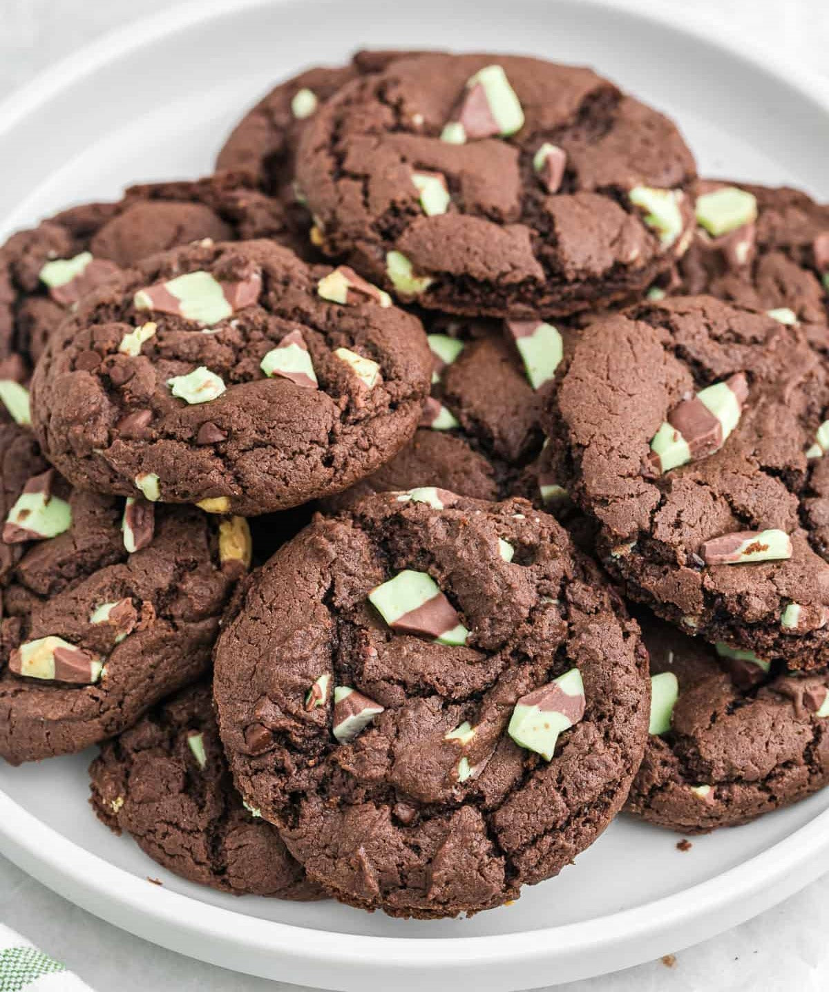 Mint Chocolate Chunk Cookies