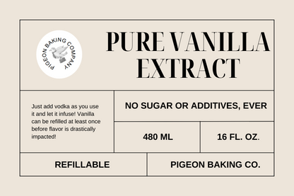 [WITH BEANS] Pure All-Natural COSTA RICAN Single-Origin Vanilla Extract