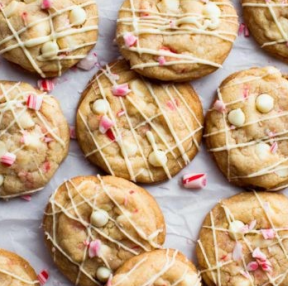 White Chocolate Peppermint Cookies