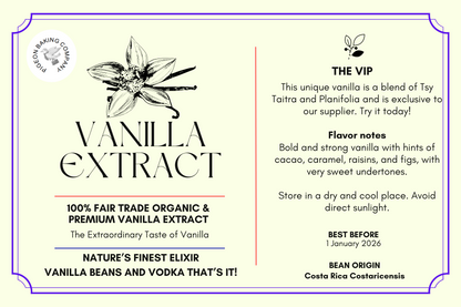 [WITH BEANS] Pure All-Natural COSTA RICAN COSTARICENSIS Single-Origin Vanilla Extract