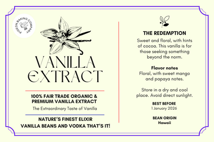 [WITH BEANS] Pure All-Natural HAWAIIAN Single-Origin Vanilla Extract