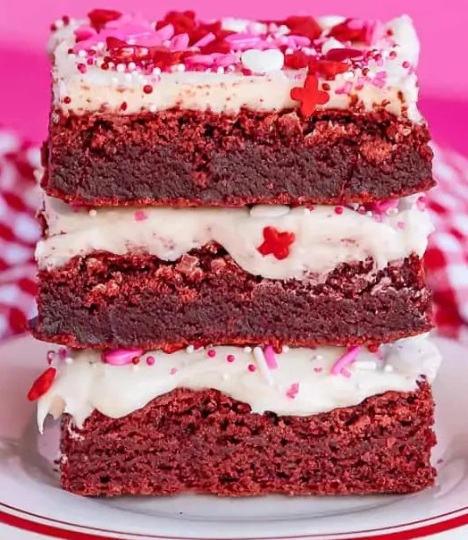 Red Velvet Brownies (Sprinkles optional)