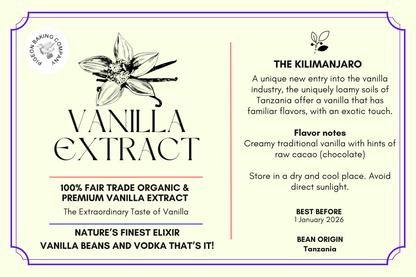 [WITH BEANS] Pure All-Natural Rare TANZANIAN Single-Origin Vanilla Extract