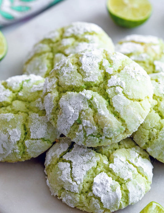 Key Lime Crinkle Cookies